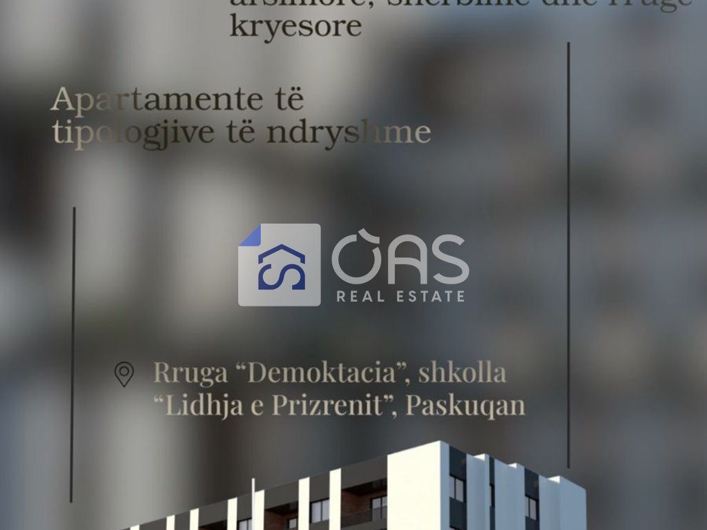 Shitet apartament 1+1 ne Paskuqan