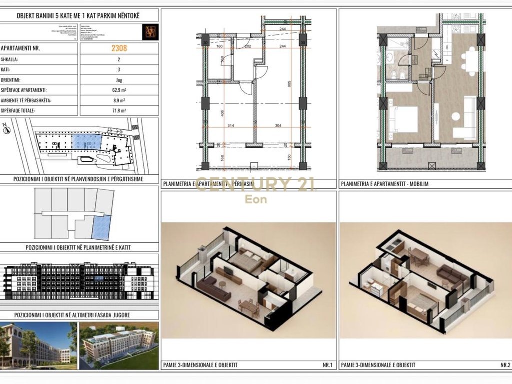 1+1 NЁ KOMPLEKSIN GRAND MARINA RESIDENCE ME PISHINЁ TEK MALI I ROBIT !