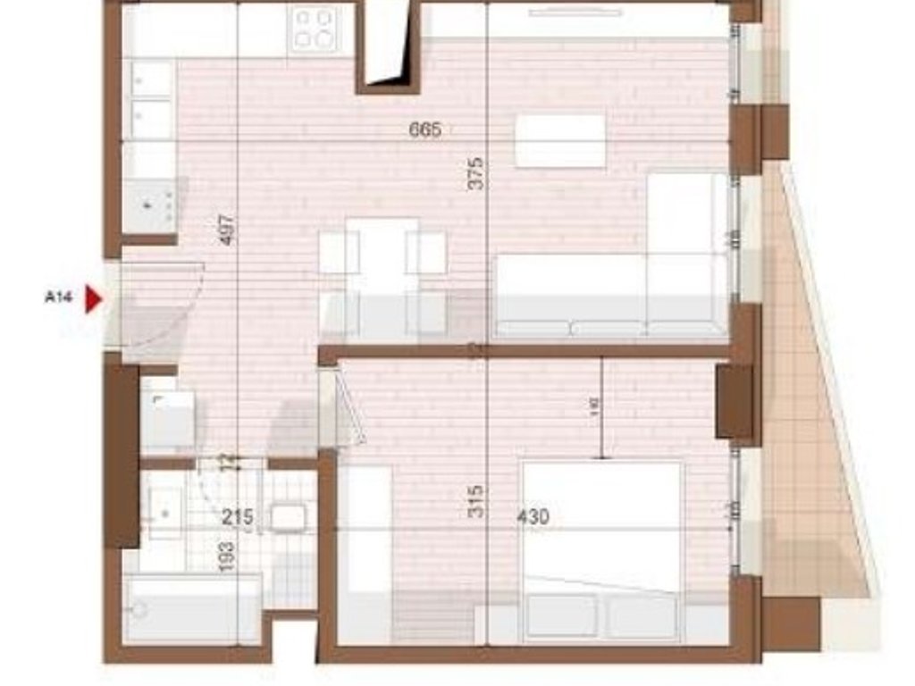 SHITET APARTAMENT 1+1 NE SHENGJIN