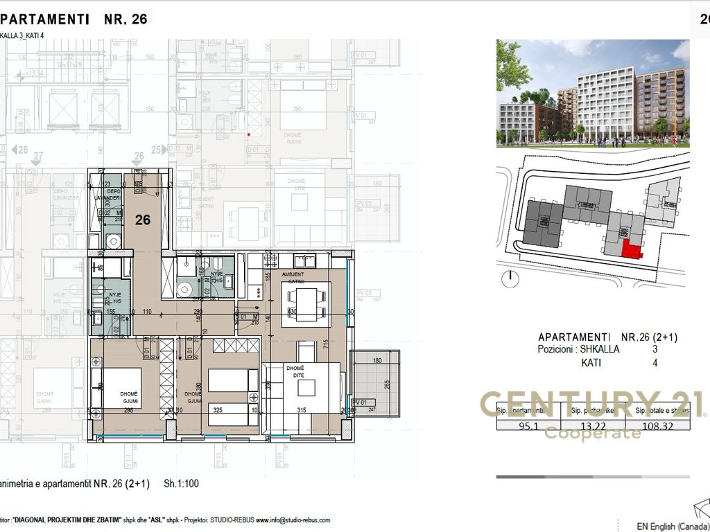 SHESIM APARTAMENT 2+1+2 + POST PARKIMI - KOMPLEKSI ASL, ISH PROFARMA - XHAMLLIKU