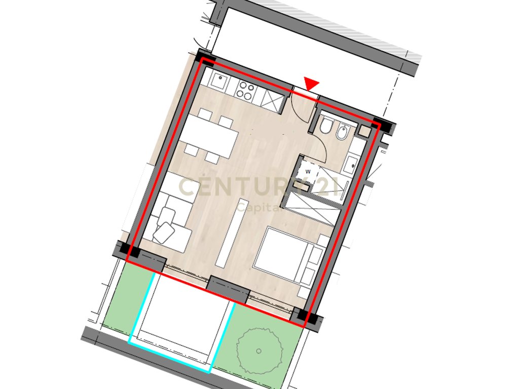 STUDIO APARTAMENT PREMIUM ME PAMJE NGA DETI TE FOLIE VILLAGE, JALË!