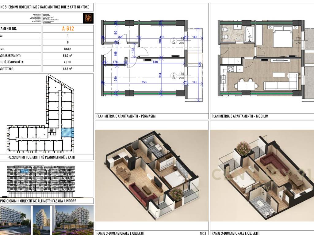 APARTAMENT 1+1 PER SHITJE NE GOLEM! MUNDESI PAGESE ME KESTE!