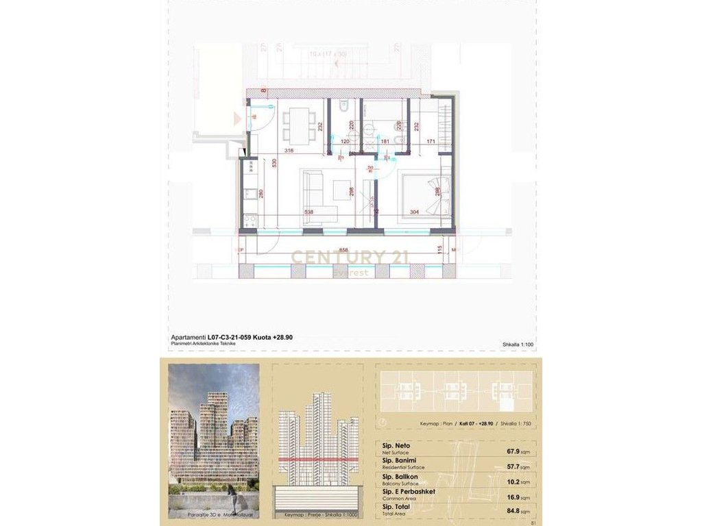 ZOGU I ZI, SHESIM APARTAMENT 1+1