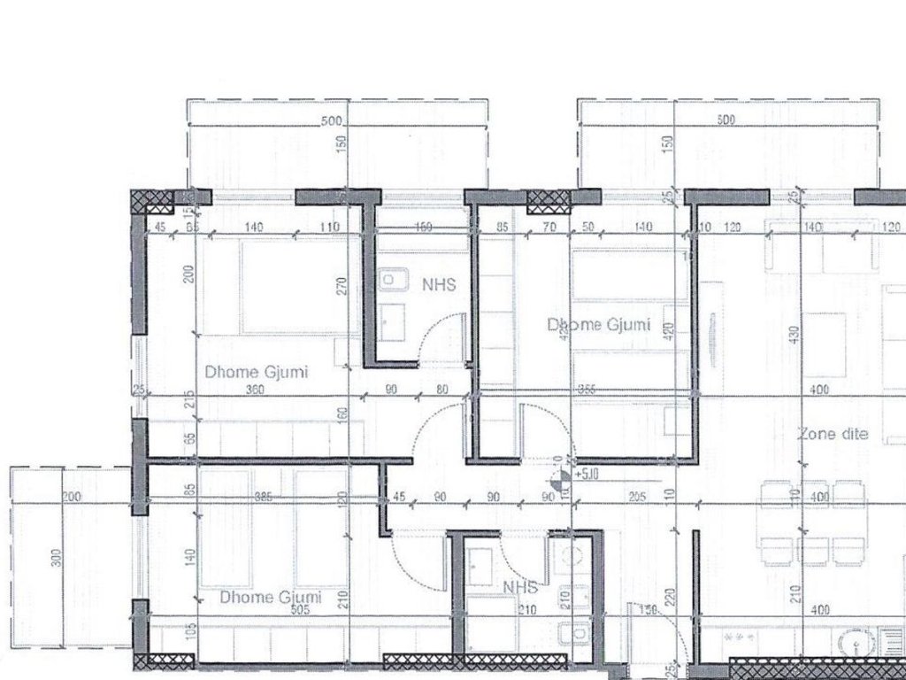 PER SHITJE APARTAMENT 3+1+2+3 BALLKONE TEK REZIDENCA "PORTA E RE" SAUK !