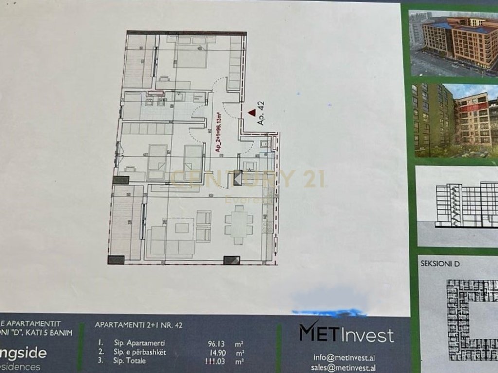 PASKUQAN, SHESIM APARTAMENT 2+1 TE RINGSIDE RESIDENCES