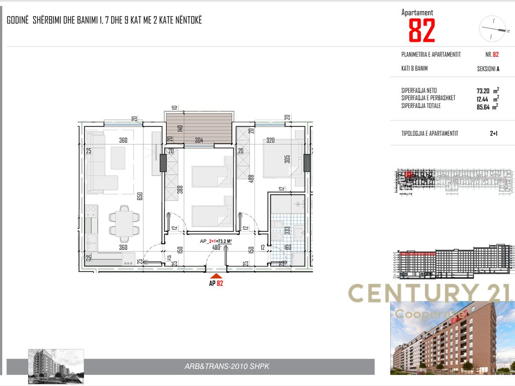 EKSKLUZIVE!  SHESIM APARTAMENT 2+1 PËRBALLË RRUGËS 5 - MAJI & PRANË BULEVARDIT TË RI NË PASKUQAN.