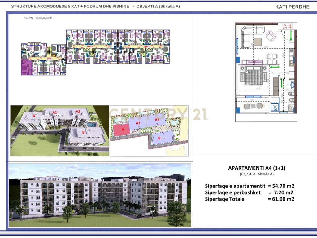 FILLUAN SHITJET! APARTAMENT 1+1 NE REZIDENCEN ME TE RE NE GOLEM  !