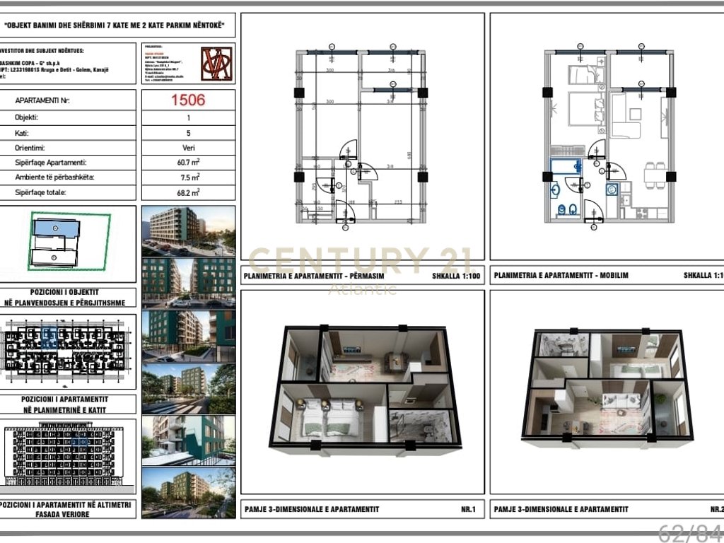 Apartament 1+1 Në Shitje në Golem, Durrës - 81,840€ | 68.2 m²