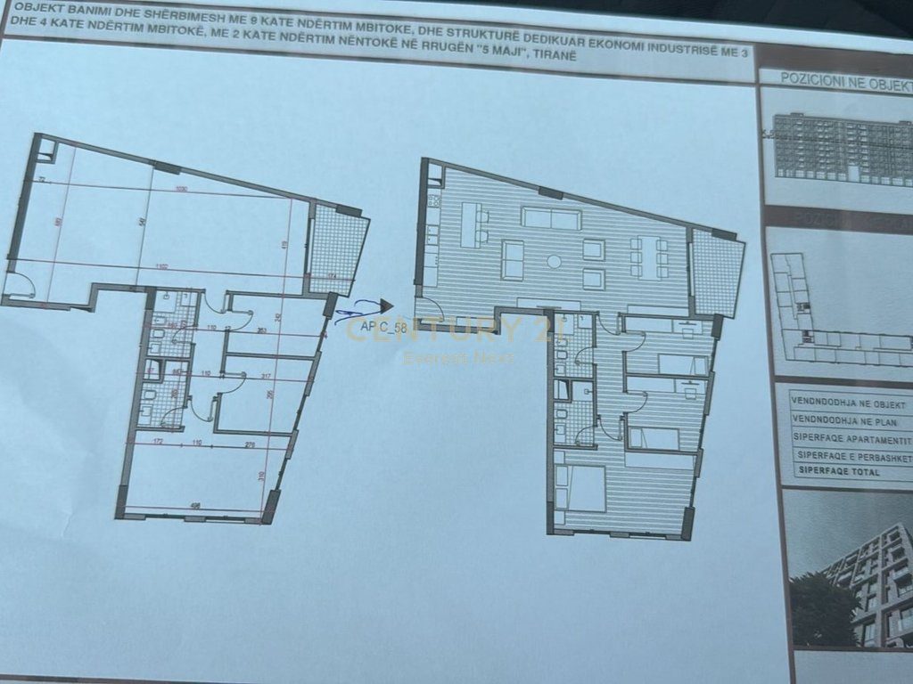 RRUGA 5 MAJI, SHESIM APARTAMENT 3+1+2