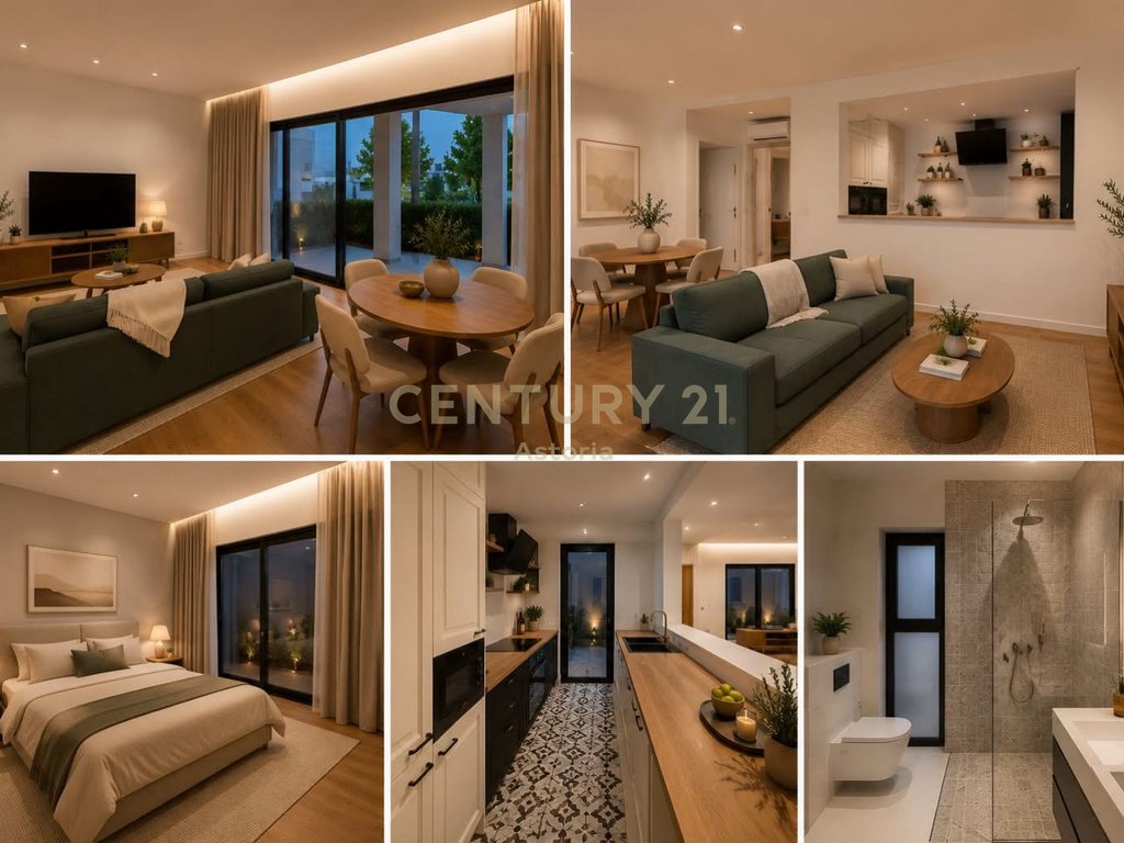 Apartament 2+1 me Oborr Privat dhe Post Parkimi me Qira – O2 Residence, Farkë