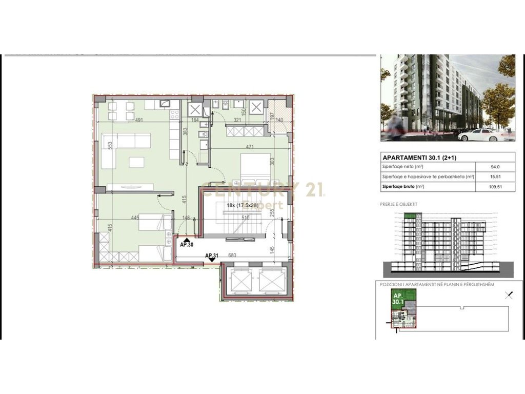 Shitet Apartament 2+1 tek Rezidenca “Liv” –Ish  Fusha e Aviacionit