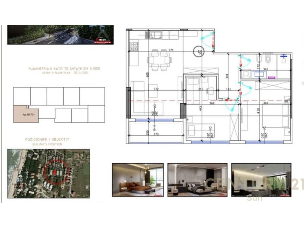 Apartament per shitje 2+1 Golem Durres