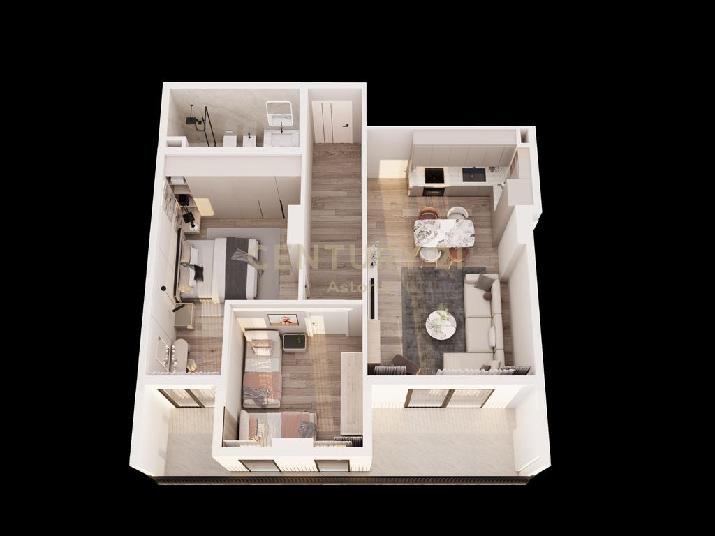 Shesim apartament 2+1 në rezidencën Phoenix – Yzberish