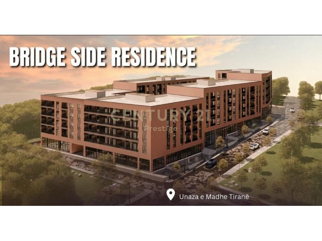 APARTAMENT 2+1+2 NE SHITJE "BRIDGE SIDE RESIDENCE", TIRANE!