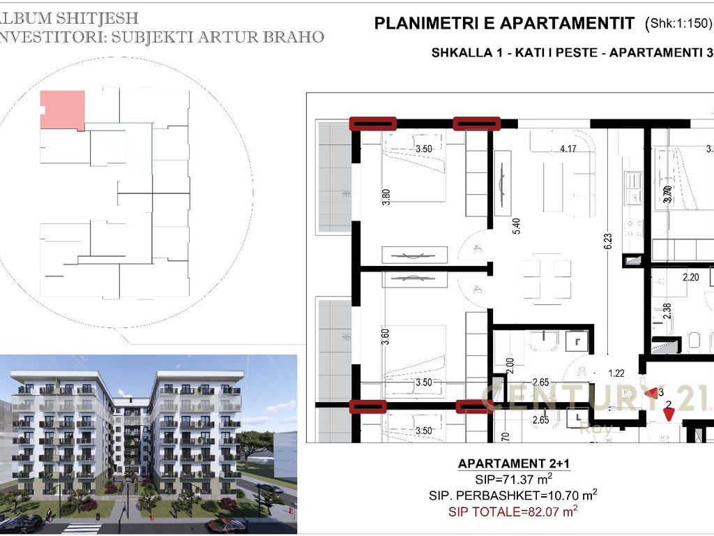 SHITET APARTAMENTI 2+1 NE GOLEM, DURRES!!!