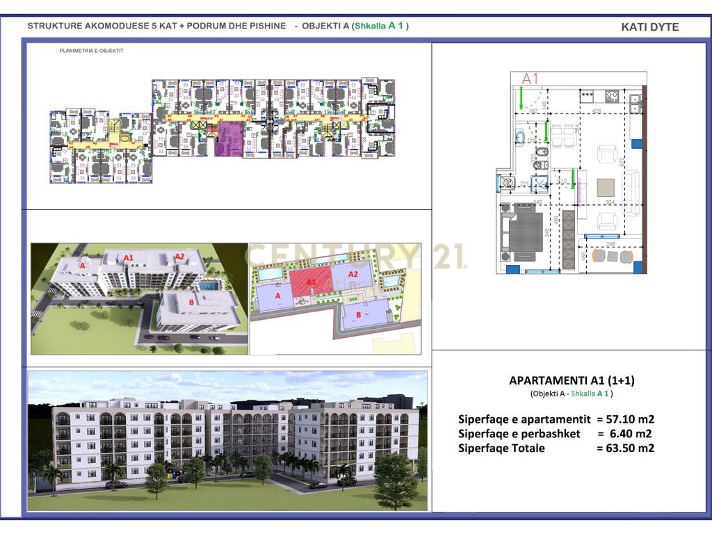FILLUAN SHITJET! APARTAMENT 1+1 NE REZIDENCEN ME TE RE NE GOLEM  !