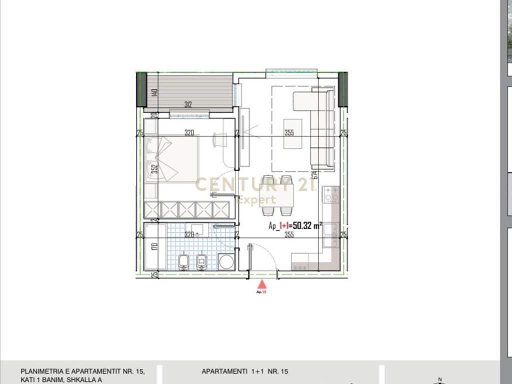 SHITET APARTAMENT 1+1 NE PASKUQAN