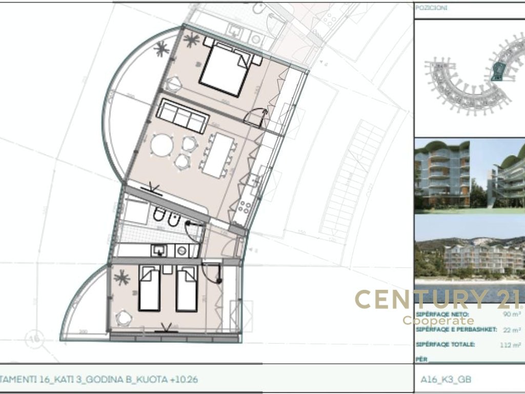 EKSKLUZIVE! SHESIM APARTAMENT 2+1 NE PROJEKTIN LUKSOZ RADISOL RESIDENCE, RADHIME.