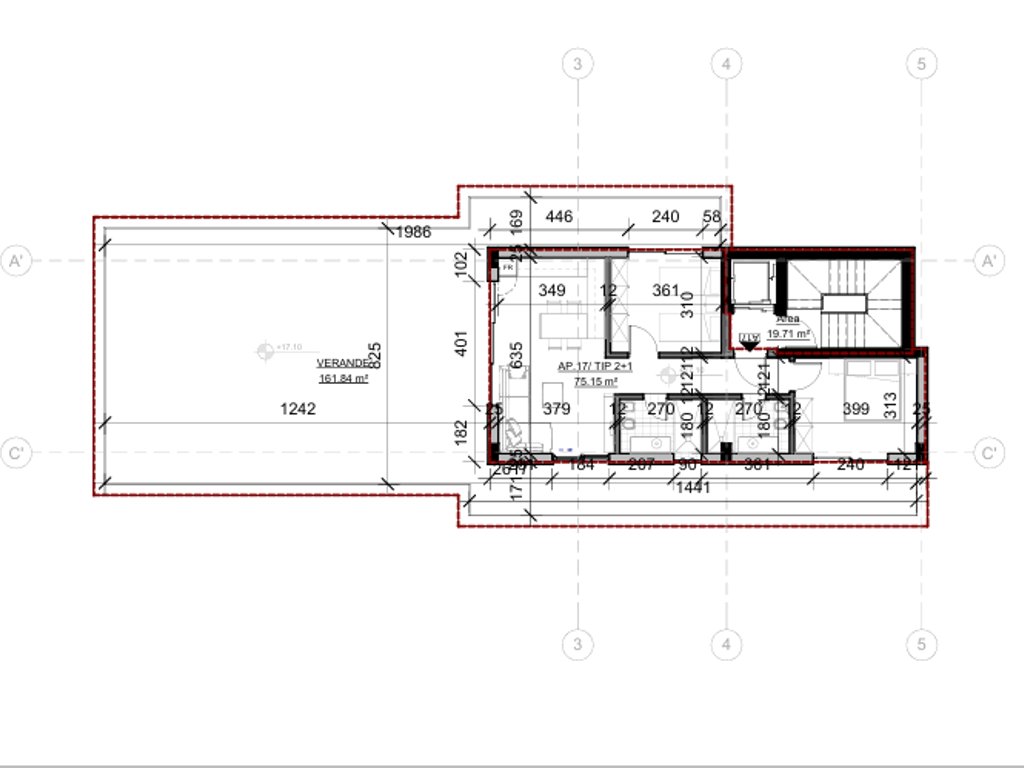 SARANDE, SHESIM PENTHOUSE 2+1+2  ME PAMJE TE HAPUR NGA DETI