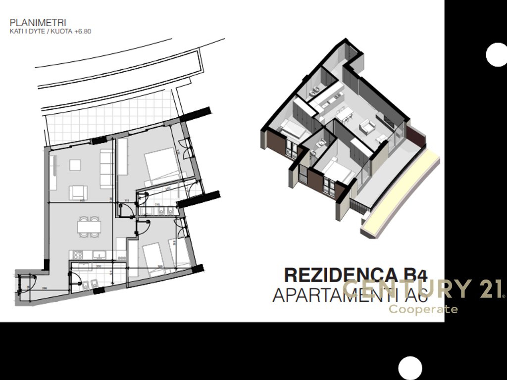 SHESIM APARTAMENT MODERN 2+1+2 + VERANDE NE REZIDENCEN"FARKA HILLS“, TEK LIQENI FARKES.