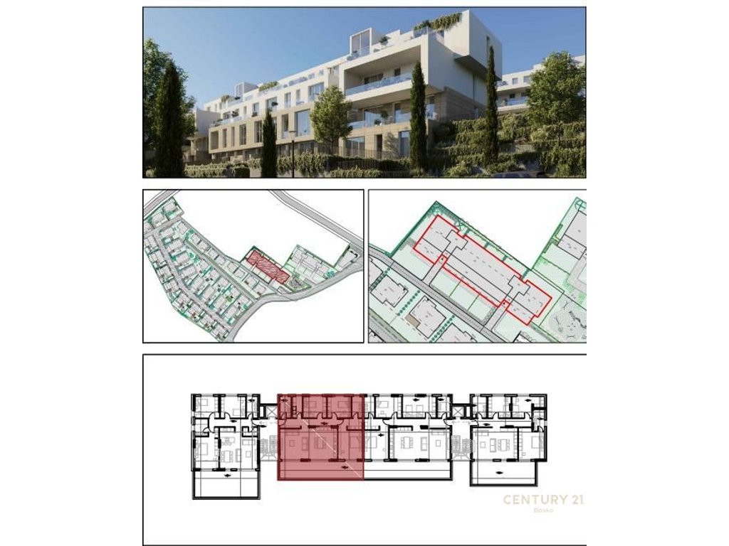 SHITET APARTAMENT 3+1+2+VERANDE BLIN RESIDENCE, FARKE !