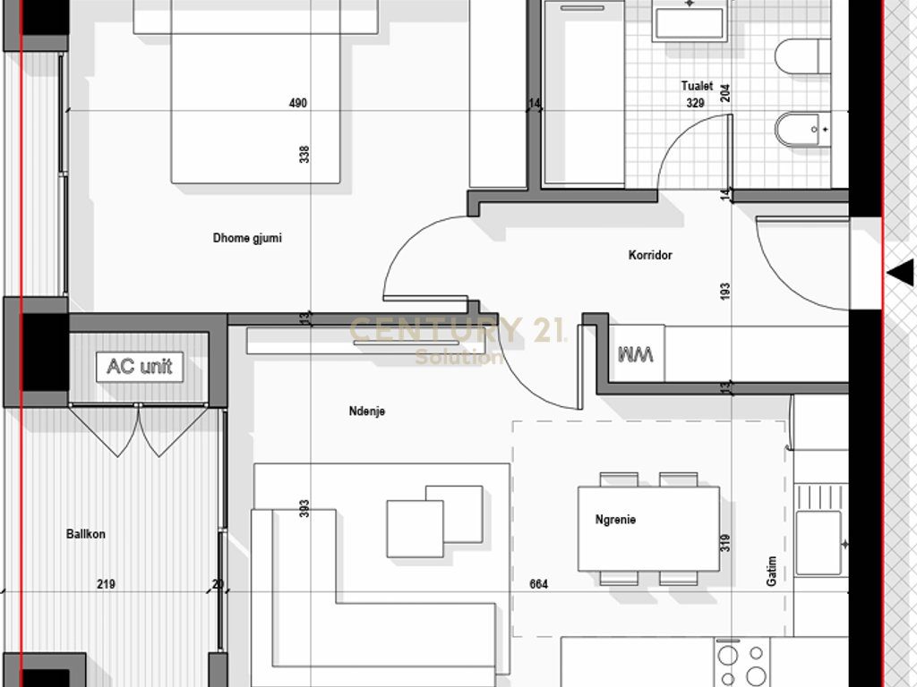 SHITET APARTAMENT 1+1 TEK TIRANA BOULEVARD!