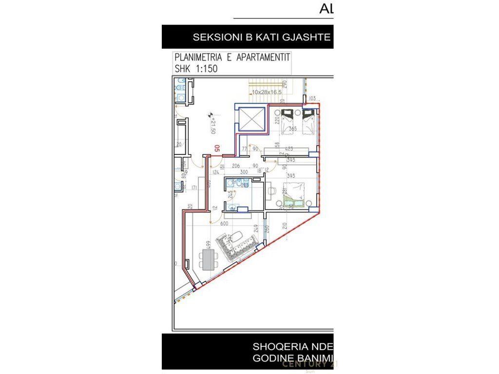 SHITET APARTAMENT 2+1+2 TEK KUPA PASKUQAN !