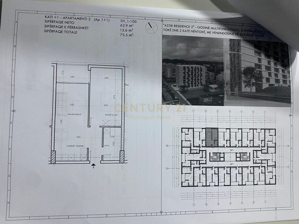 SHITET APARTAMENT  1+1 "Astiri Residence 2"