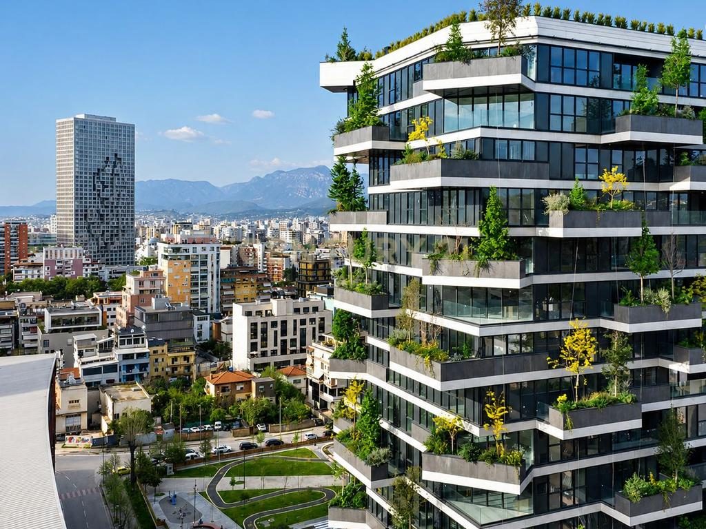 Ambient Premium në Vertical Forest Tirana – 170.89m² | Kati 1 | Fasade me Vizibilitet