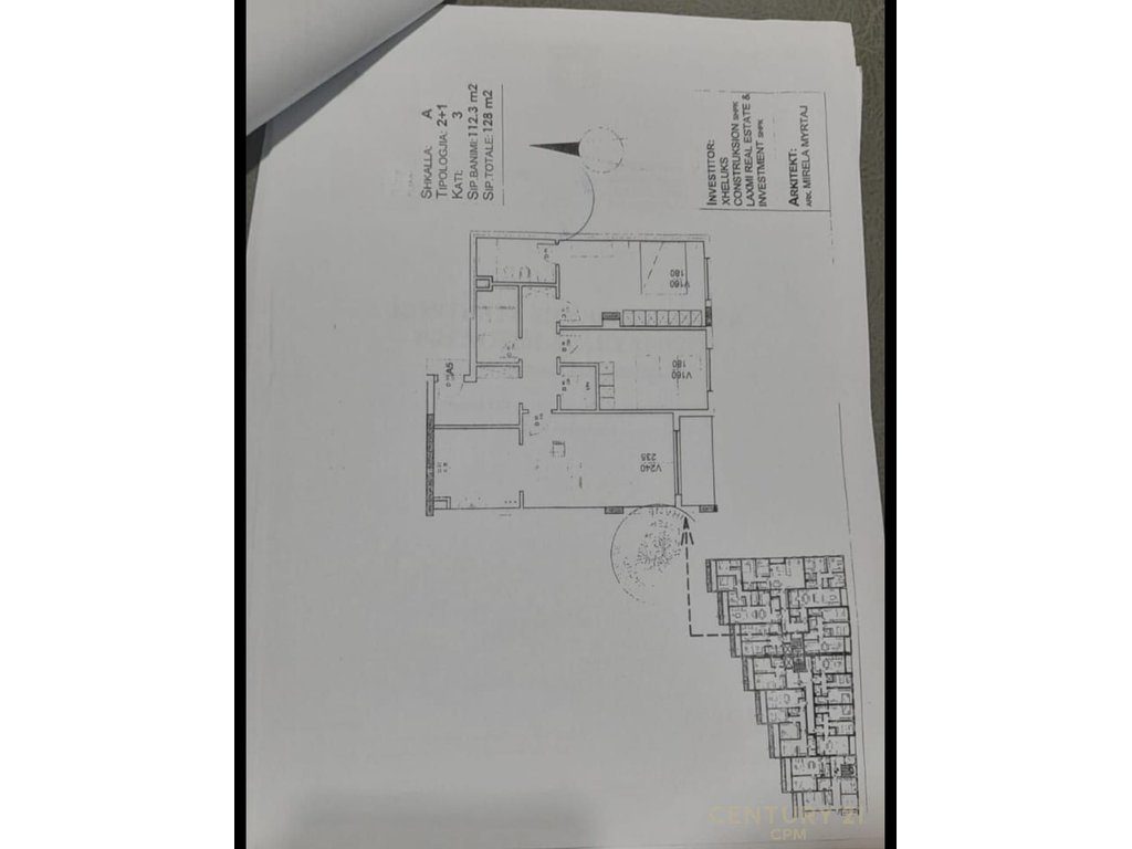 Apartament 2+1+2 për shitje tek Radisoni Liqeni i Thatë, Tiranë - 275,000€ | 128 m²