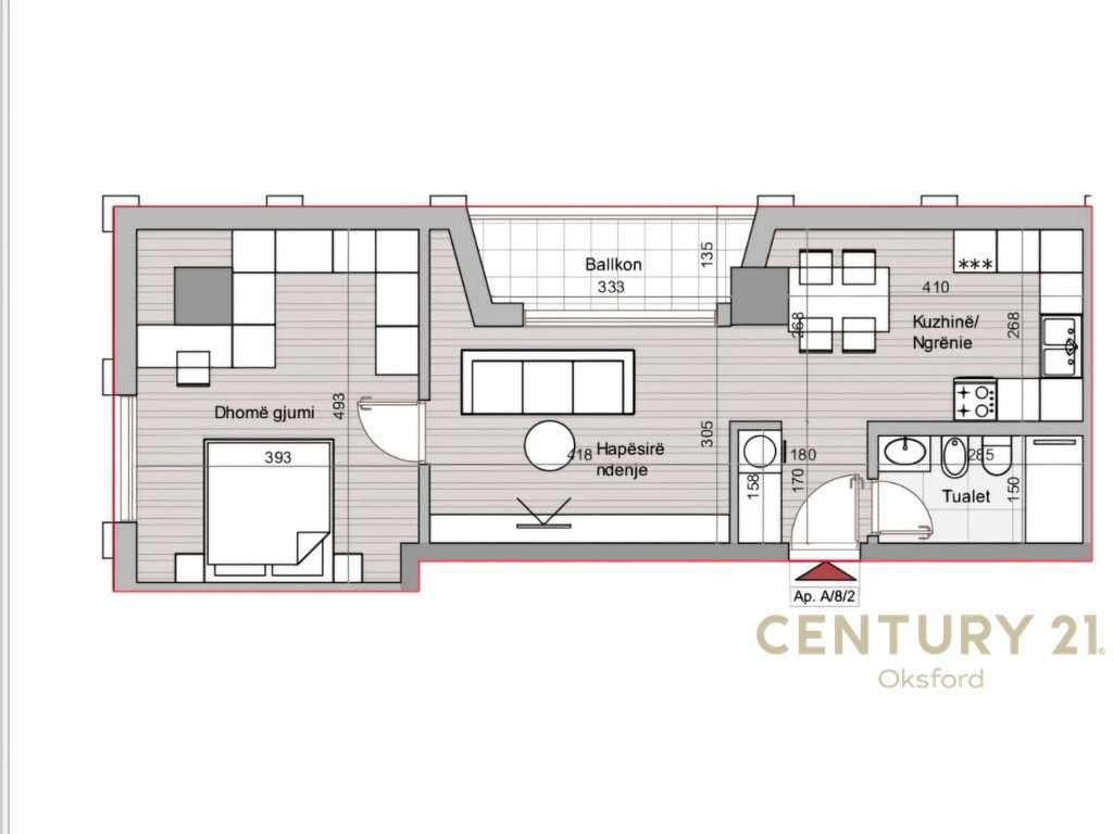 SHITET APARTAMENT 1+1 TE RRUGA MUHAMED GJOLLESHA, RESIDENCA HORA VERTIKALE