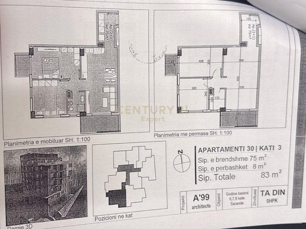 SARANDË, SHESIM APARTAMENT 2+1 NË PORTIN E LIMIONIT