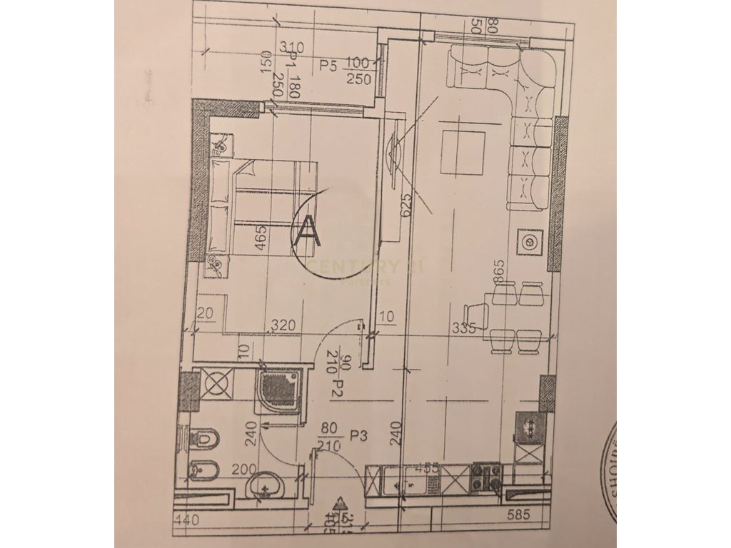 APARTAMENT 1+1 PER SHITJE NE PASKUQAN "REZIDENCA SANEL" FAZE PERFUNDIMTARE