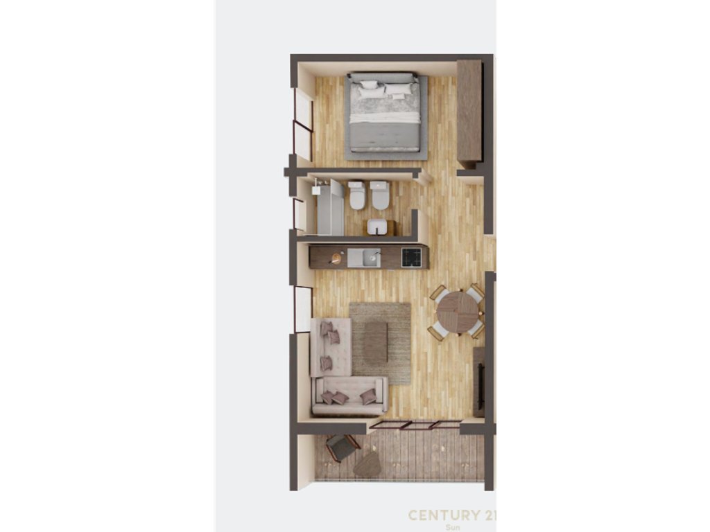 APARTAMENT 1+1 PER SHITJE NE QEPARO!