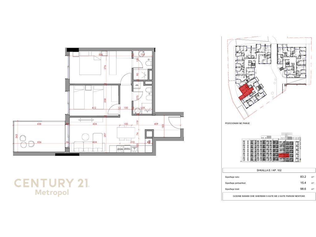 SHES APARTAMENT 2+1+2 NE RESIDENCEN NORTH-PASKUQAN!