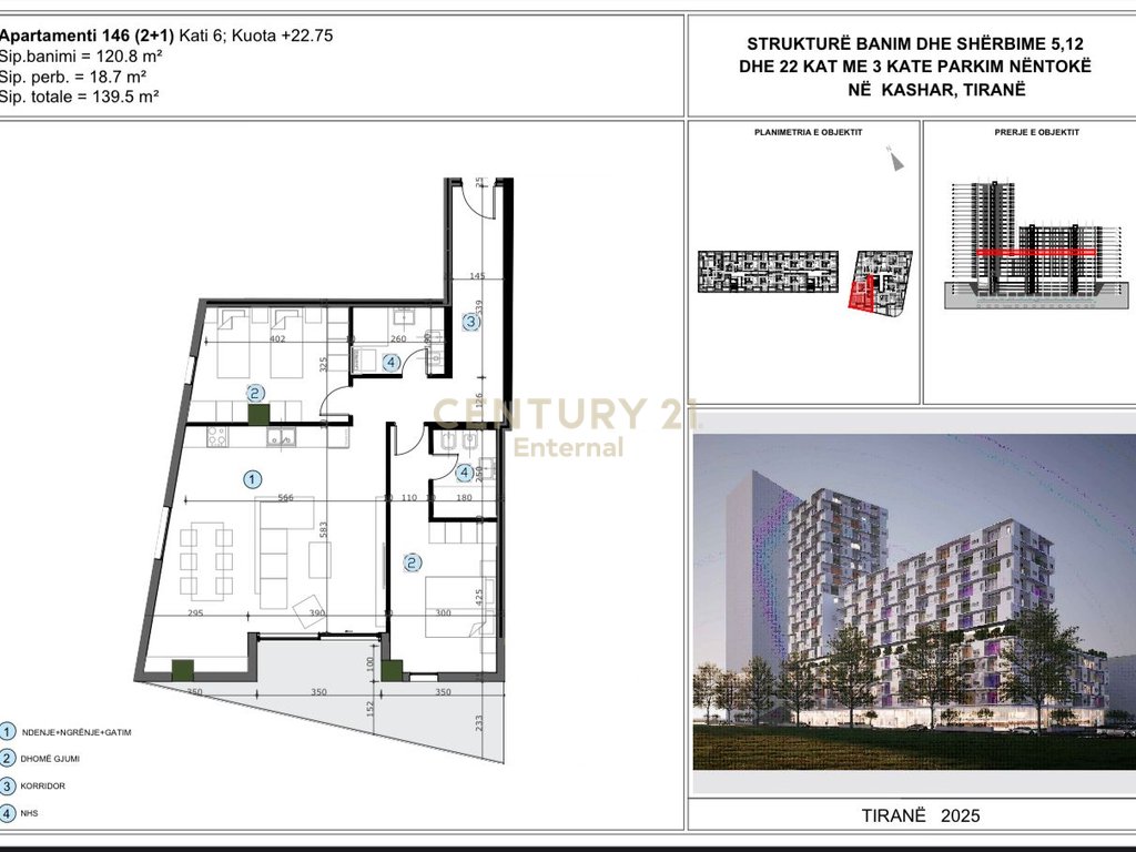 Moa Residence - Shesim 2+!+2 Prane Casa Italia