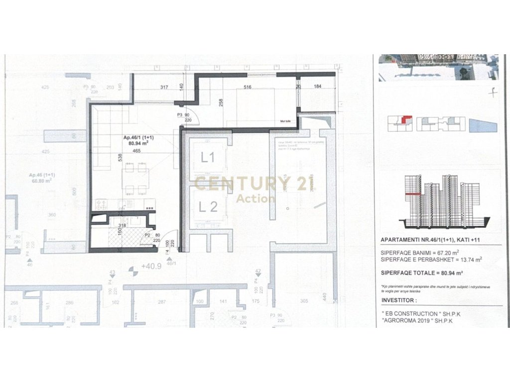 RESIDENCA SOHO TOWERS,OFROJME PER SHITJE APARTAMENT 1+1!