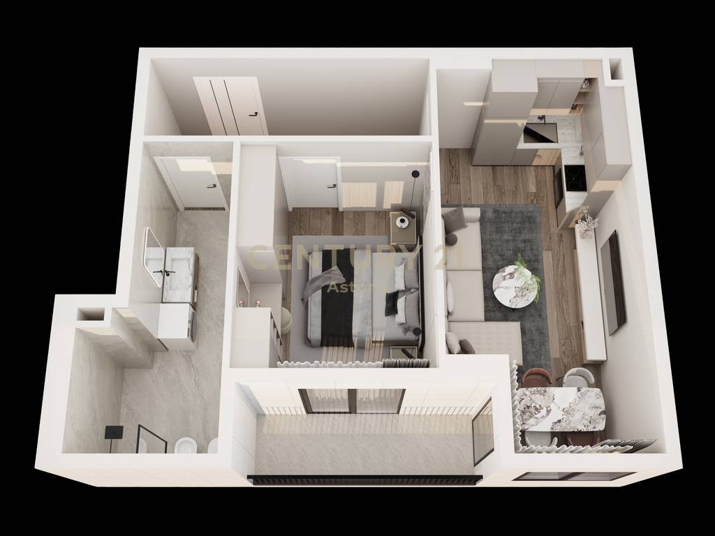 Shesim apartament 1+1 në rezidencën Phoenix – Yzberish