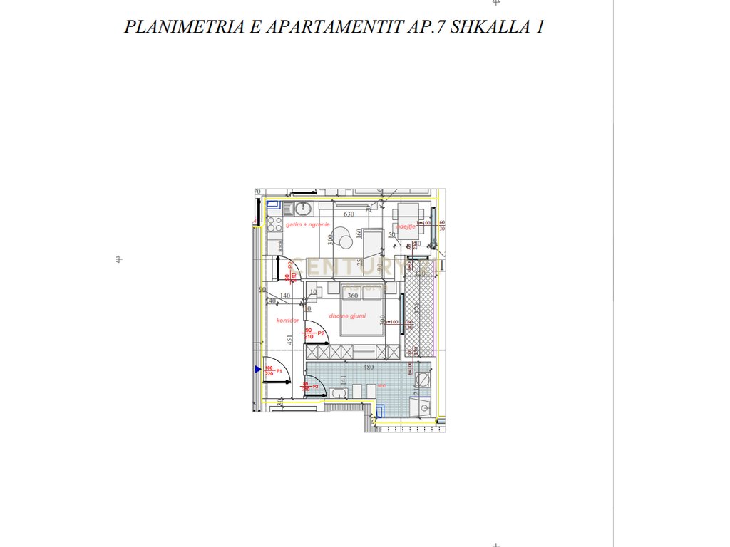 Shesim apartament 1+1 në rezidencën Phoenix – Yzberish