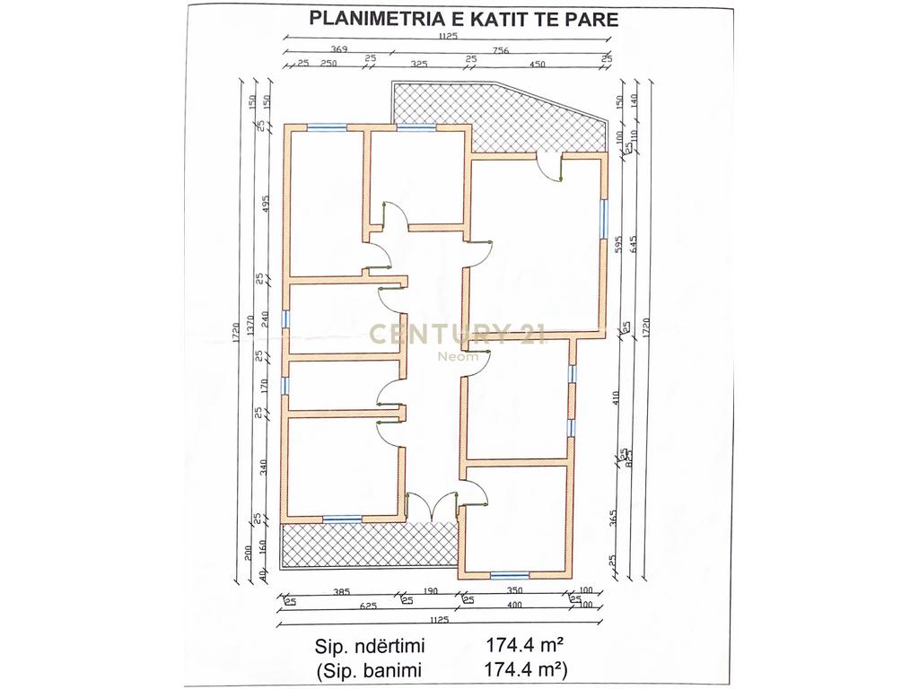 VILË PËR SHITJE - 526m²  TEK FUSHA SPORTIT, LAPRAKË