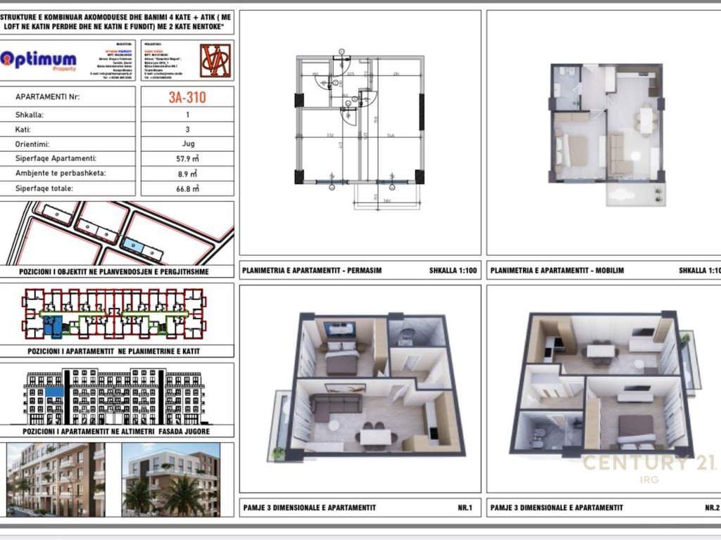 APARTAMENT 1 PLUS 1 PER SHITJE ADRIA REZIDENC, QERRET