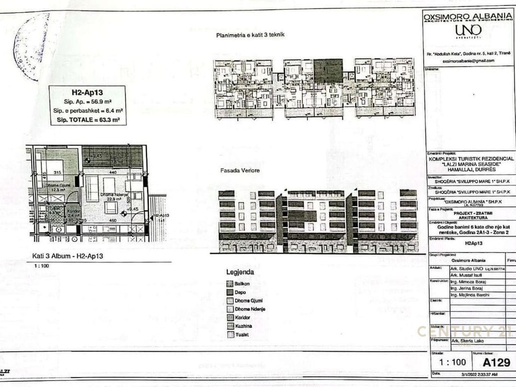 Apartament 1+1 per shitje tek Porto Lalezi!