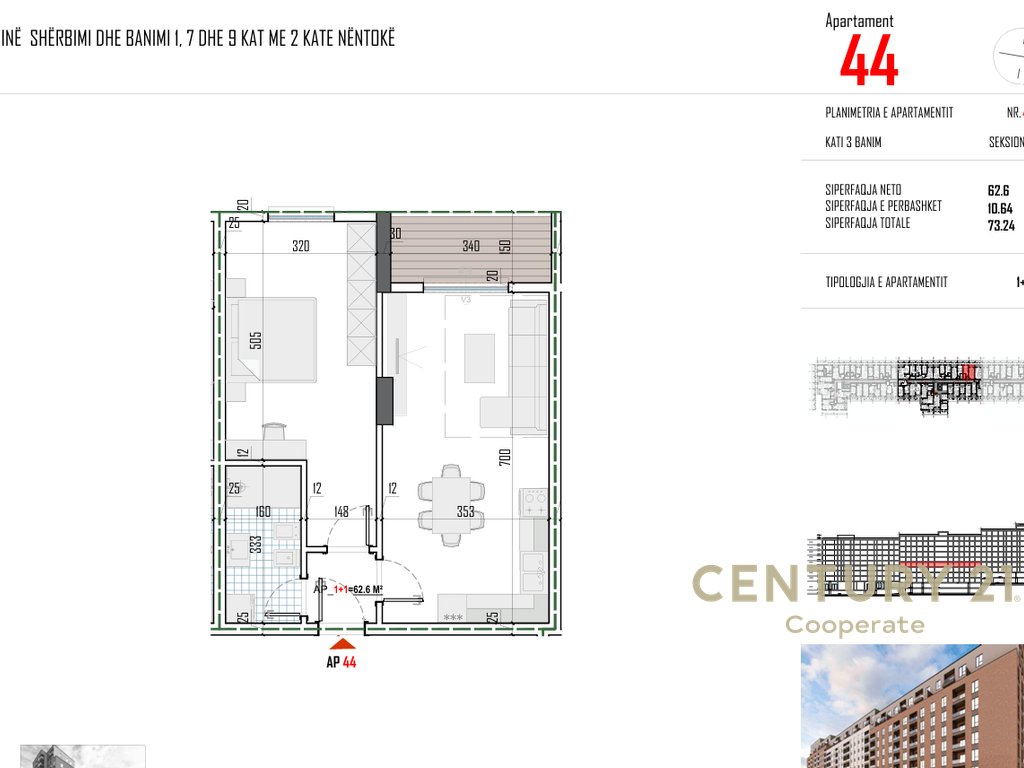 EKSLUZIVE! SHESIM APARTAMENT 1+1 PËRBALLË RRUGËS 5 - MAJI & PRANË BULEVARDIT TË RI NË PASKUQAN.