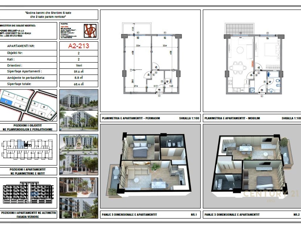 SHITET APARTAMENT 1+1 TEK “REZIDENCA PALM PARADISE” QERRET  ‼️