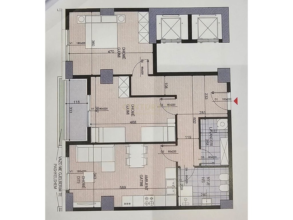 Shesim Apartament 2+1+2 ne nje projekt ne ndertim - Ish Fusha Aviacionit!