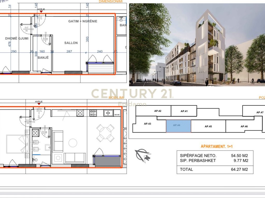 Iluminar Residence - Apartament 1+1 për shitje !!