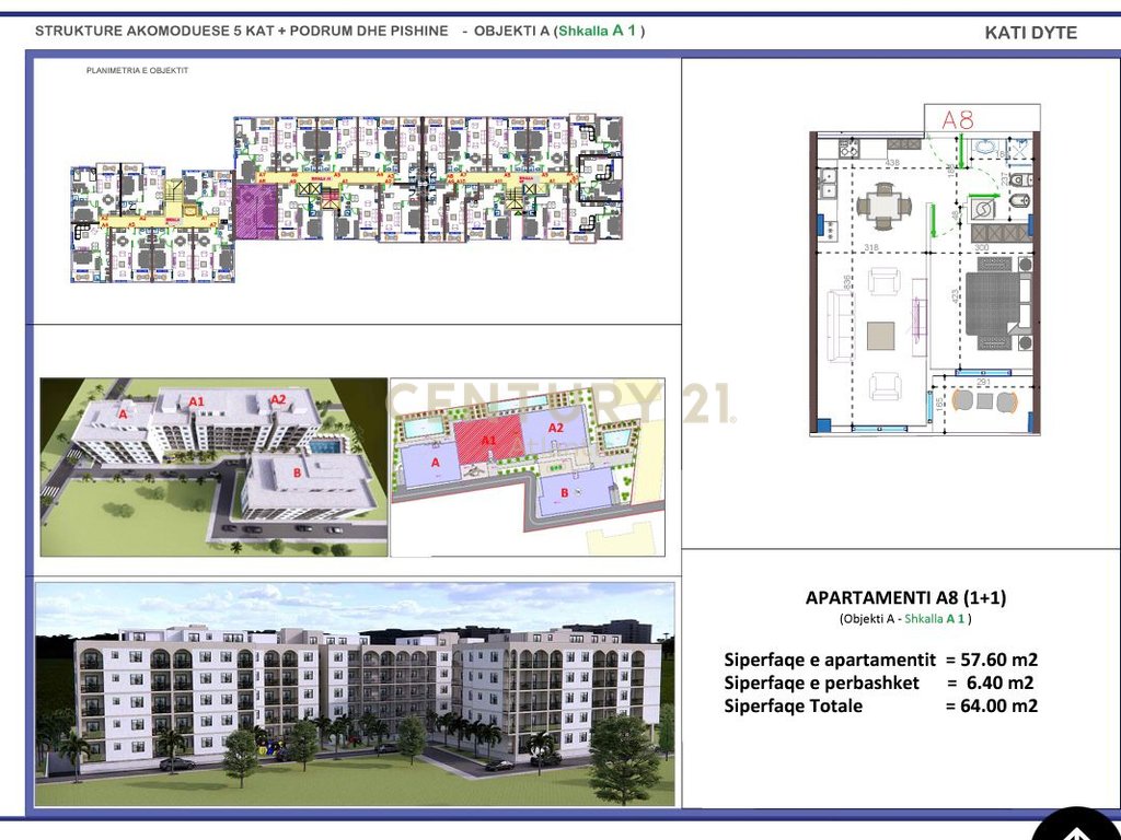 FILLUAN SHITJET! APARTAMENT 1+1 NE REZIDENCEN ME TE RE NE GOLEM  !