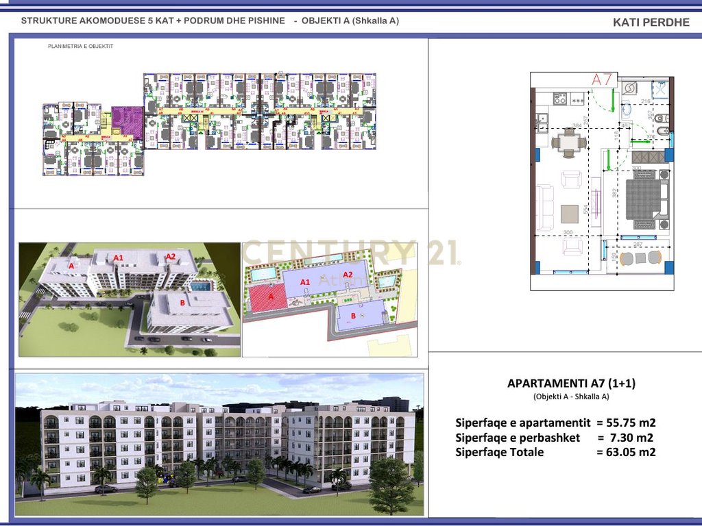 FILLUAN SHITJET! APARTAMENT 1+1 NE REZIDENCEN ME TE RE NE GOLEM  !