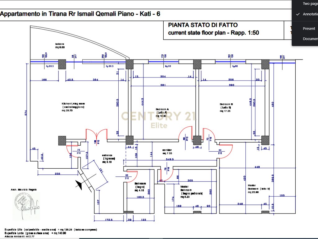 JEPET ME QIRA PËR ZYRA APARTAMENT 3+1+2 NË BLLOK