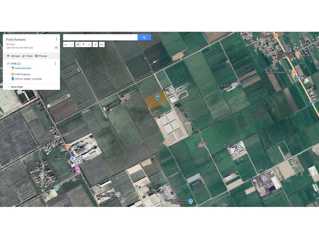 Tokë Industriale per shitje ne Porto Romano, Bisht Kamez Durres!